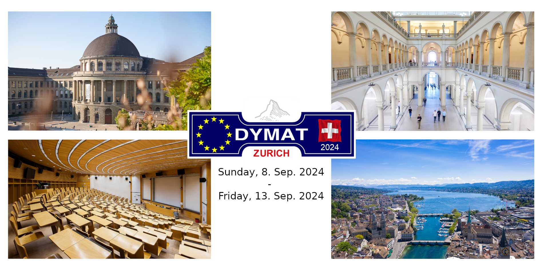Dymat 2024 in Zurich from Sunday, 8 September to Friday, 13 September