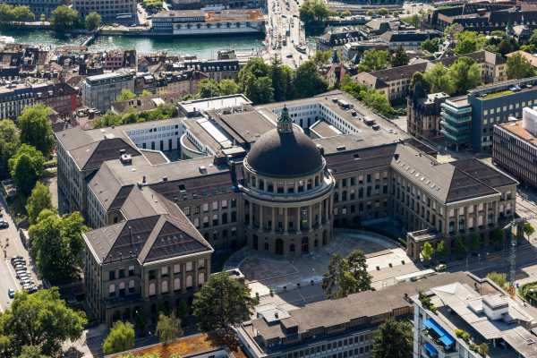 ETH main building (HG), aerial photography, today